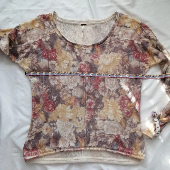 Free People Flower Bomb Wool and Angora Rabbit Hair Pullover Sweater Small - Picture 14 of 16